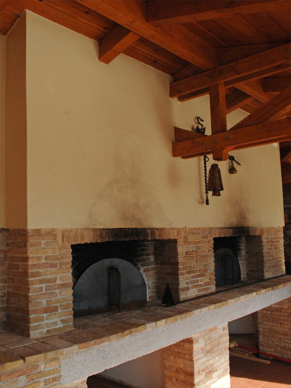 Wood ovens with a bell in the middle