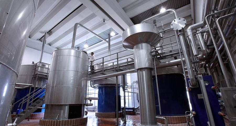 part of beer brewing system at 'Vergina Beer'plant