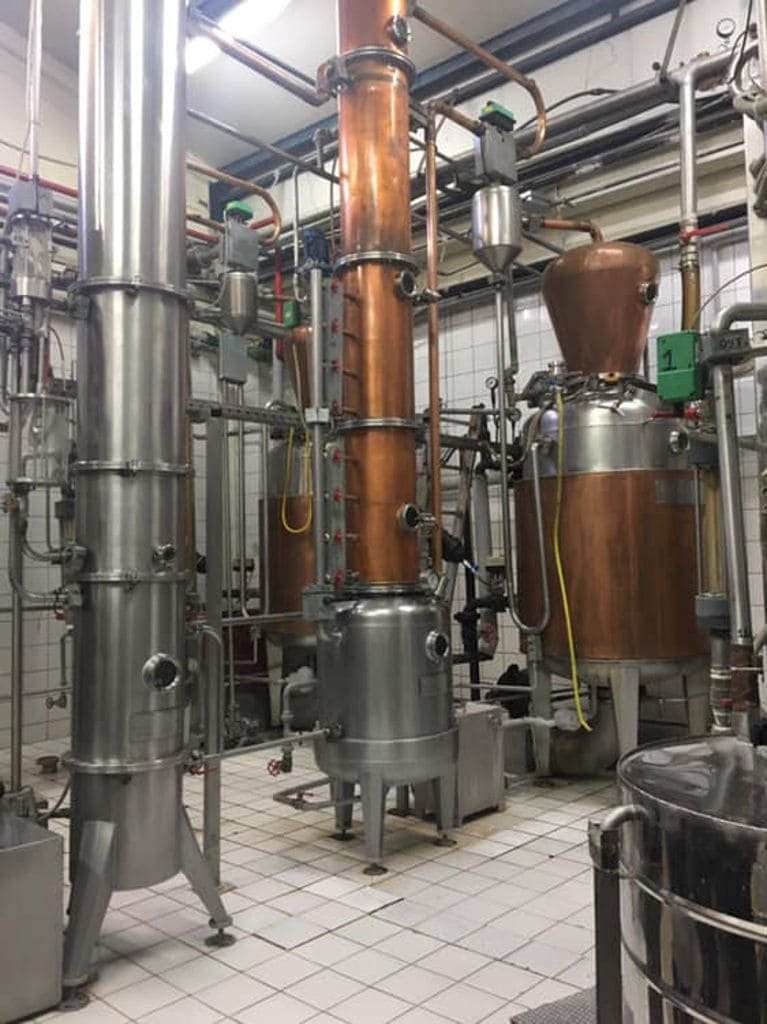 view of part of 'Tsililis' copper distillery with tank