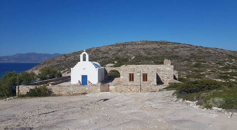 Greece with mountain in the background