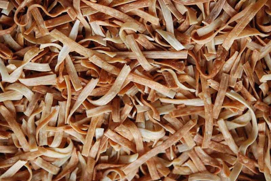 Close-up of uncooked Greek ‘Ivristo’ like lasagna