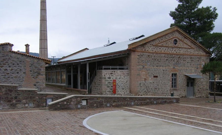 The Museum of Industrial Olive-Oil Production Lesvos is housed in old communal olive pres
