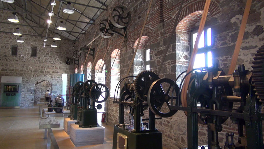 The Museum of Industrial Olive-Oil Lesvos presents the basic stages of olive-oil production