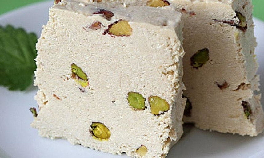 Close-up of Greek ‘Macedonian halva’