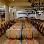 A wine cellar with barrels