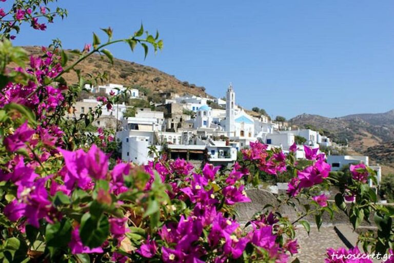 Agapi village in the background