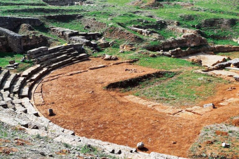 ancient amphitheatre Thebes Greece|