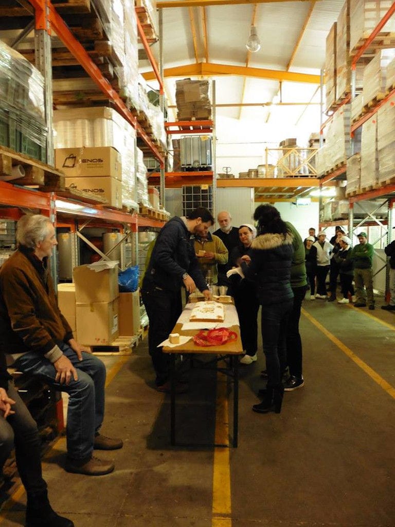 tourists see the facilities at Bläuel Greek Organic Products