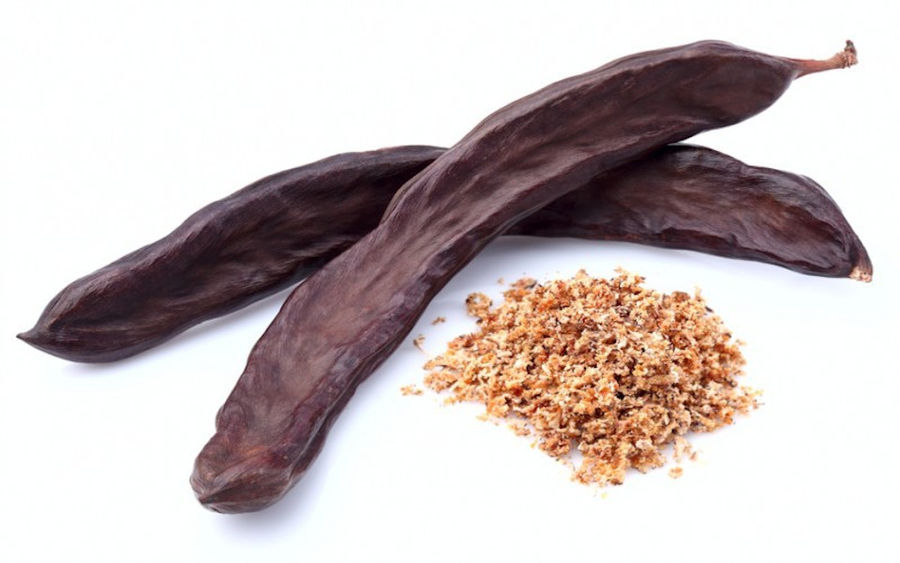 carob food products such as dry pods, meals at Creta Carob