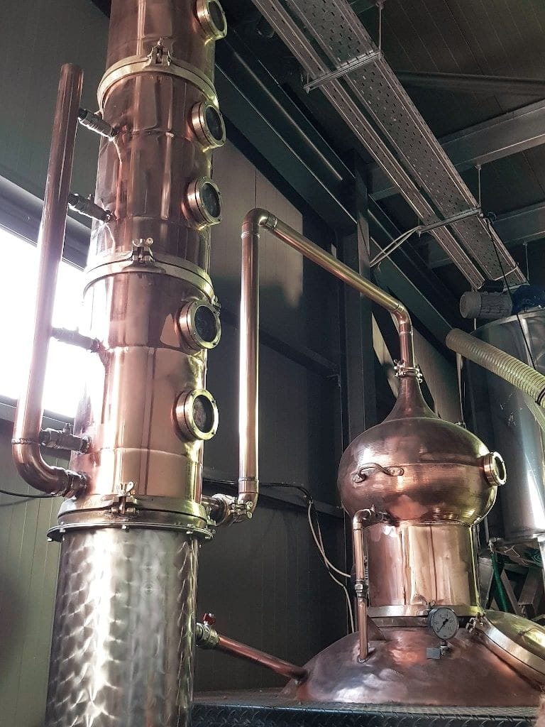 part of copper 'Dorodouli Tsipouro' distillery