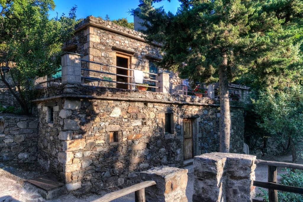 stone building with floor of ‘Milia Mountain Retreat’ that recognized with many awards|