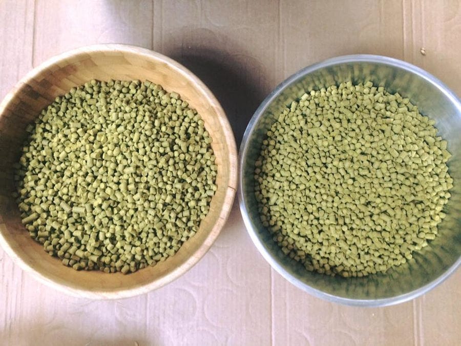 two bowls with barley corns at Noctua Brewery