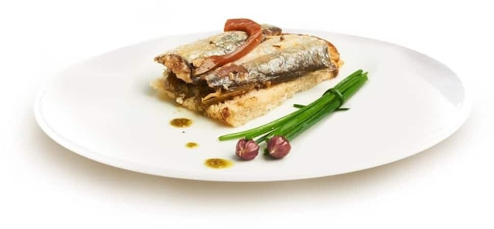 plate with marinated fish from ‘Stella Mare Fisheries’ that recognized with many awards|