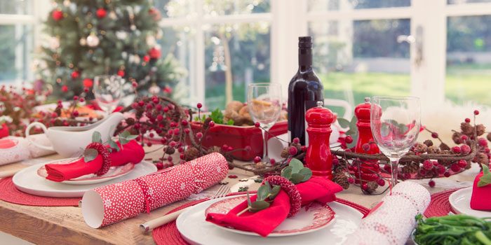 style a Christmas table