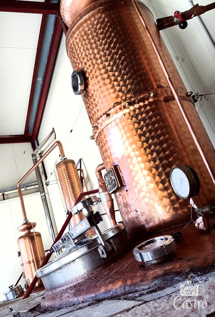 part of copper 'Tentoura Castro Distillery' with watermeter