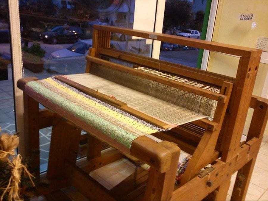 old loom at The Apolloniatisses store