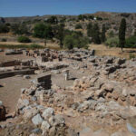 a stone ruins of a building