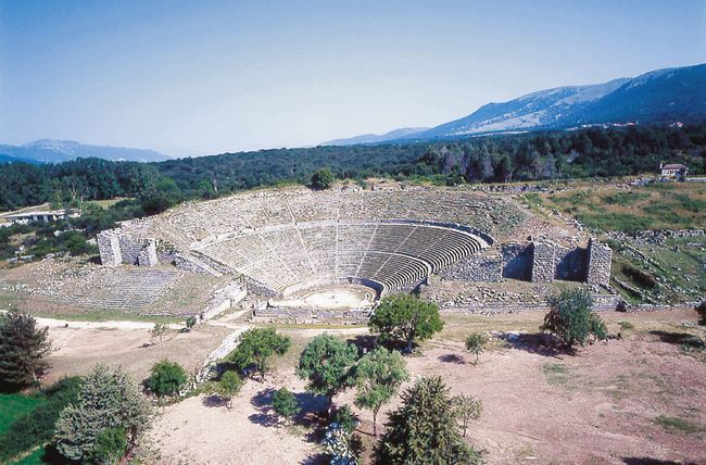 an ancient amphitheater