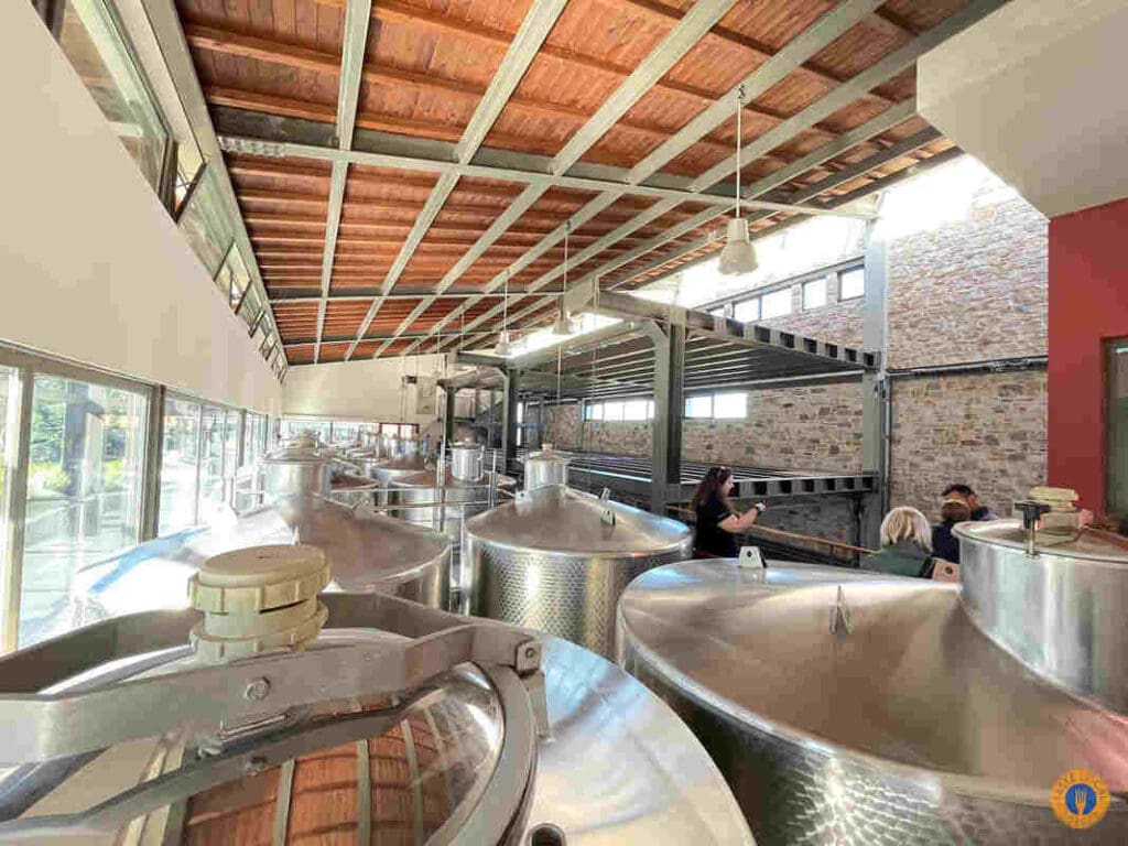 Interior of Papagiannakos winery - Gastronomy Tours