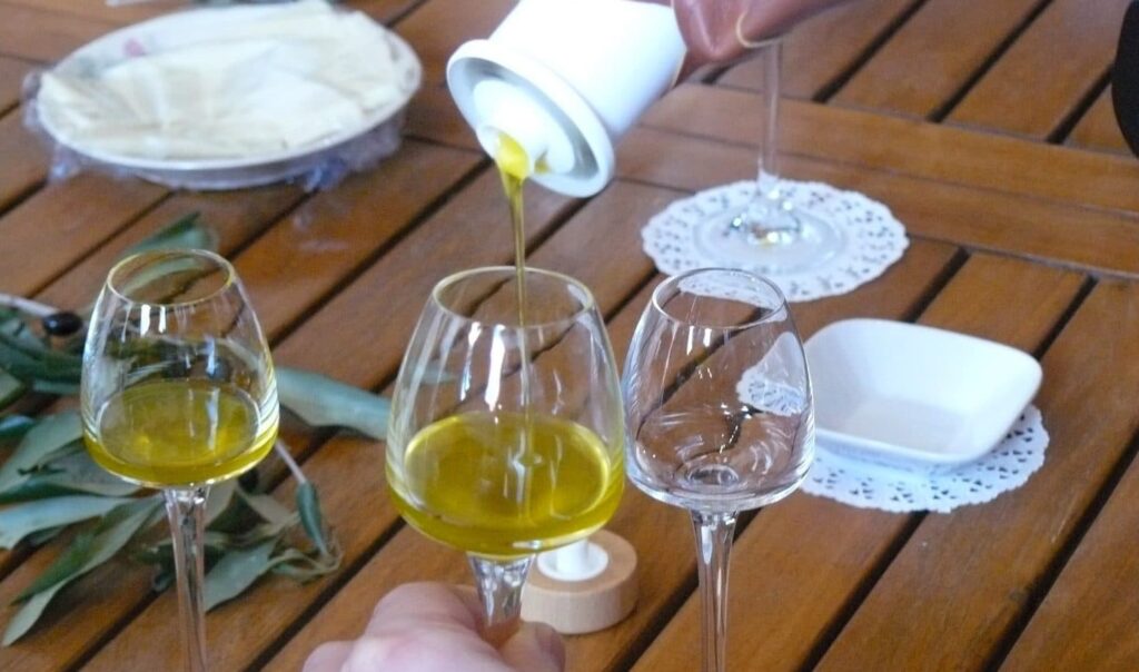 Corfu olive oil tasting