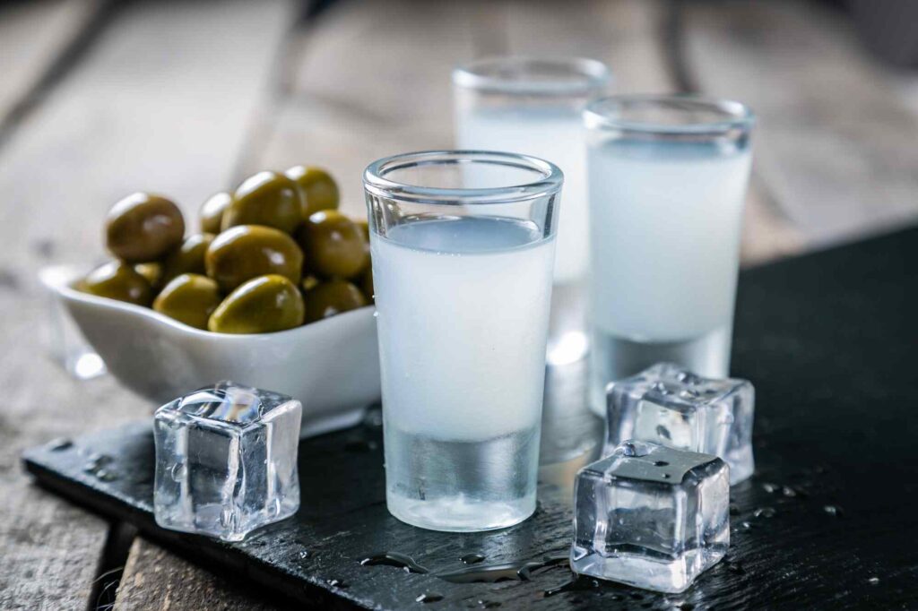 ouzo served
