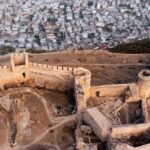 an aerial view of the castle of Argos