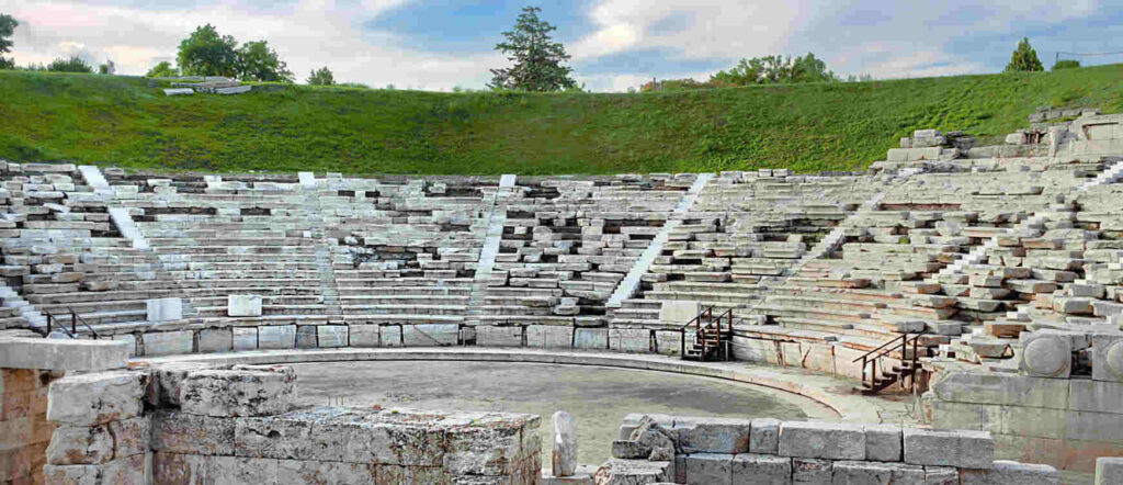 an old stone amphitheater