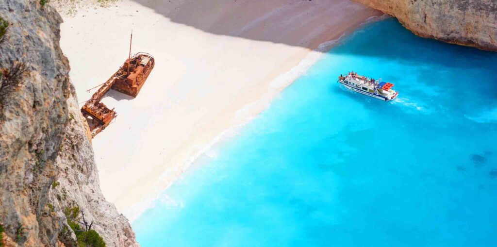 a boat on a beach