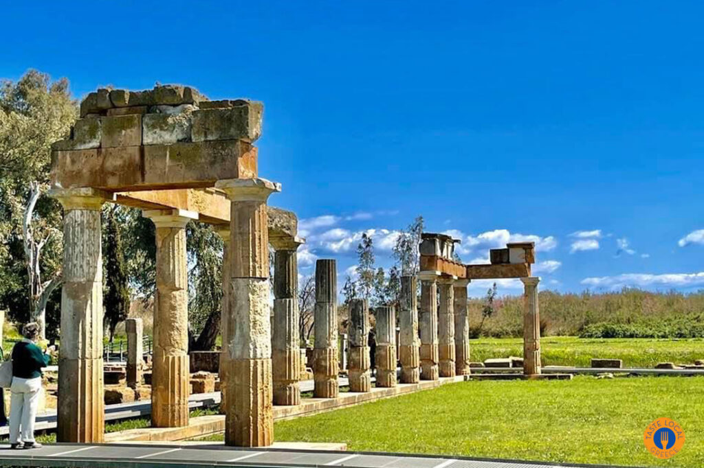 Ancient ruins under a clear sky